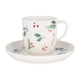 Mx Home Moment Mug 3,5 dl & Saucer Twig