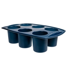 Iloleipuri Baking Pan 6 Tall Cups Blue