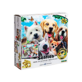 Prime 3D Puzzle 100 Double-Sided Pieces Cat/Dog