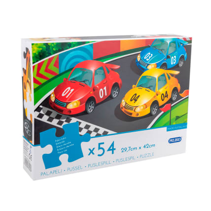 Peliko Jigsaw Puzzle 54 Pieces Rally Cars