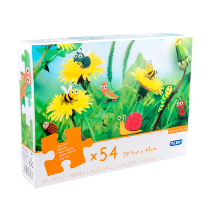 Peliko Jigsaw Puzzle 54 Pieces Bugs and Flowers