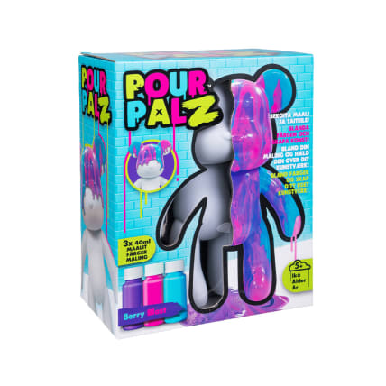 Pour Palz DIY Paint Bear collectible Berry blast