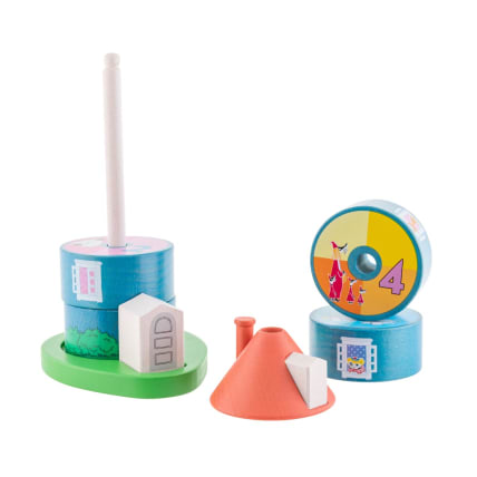 Muumi Pinottava puinen Muumitalo