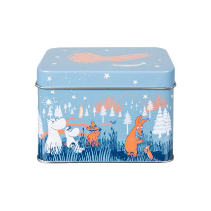 Moomin Starry Tea Tin 15 cm Blue