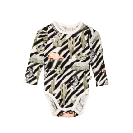 Ma-ia Family Zepra Bodysuit Black/White