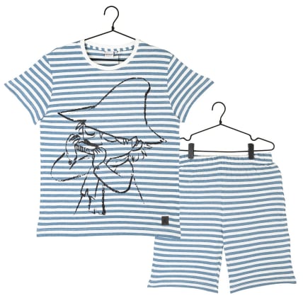 Moomin Sketch PJ Short Set Snufkin pale blue