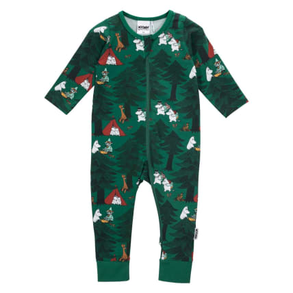 Muumi Telttailu-pyjama vihreä