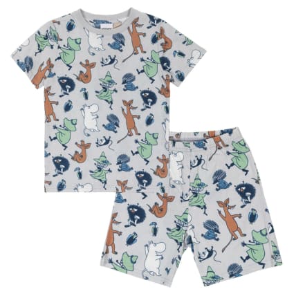 Muumi Hassu-shortsipyjama harmaa