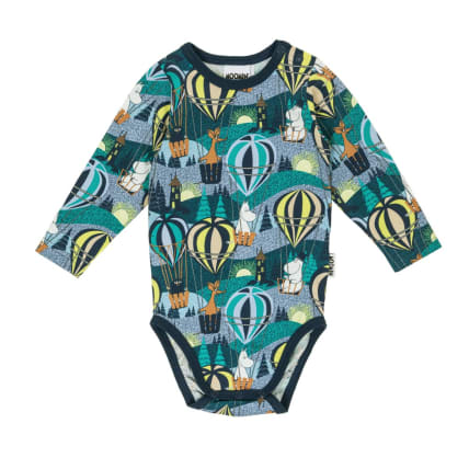 Muumi Aamulento-body sininen