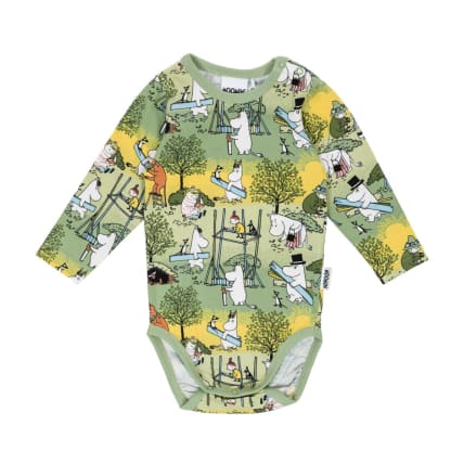 Muumi Uutterat-body vihreä