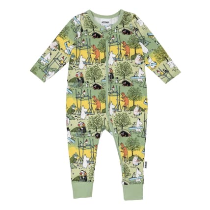 Muumi Uutterat-pyjama vihreä