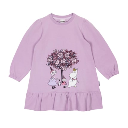 Muumi Ruusulaakso-mekko liila