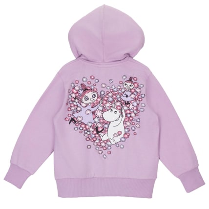 Muumi Ystävät-huppari liila