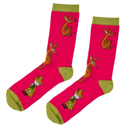 Moomin Friend Socks Magenta