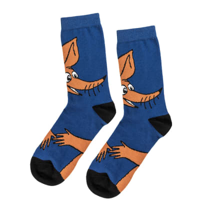 Moomin Smiling Sniff Socks Dark blue