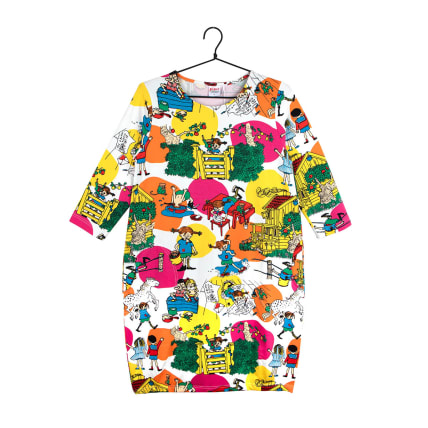 Peppi Pitkätossu Noora-mekko Huvikummussa pinkki