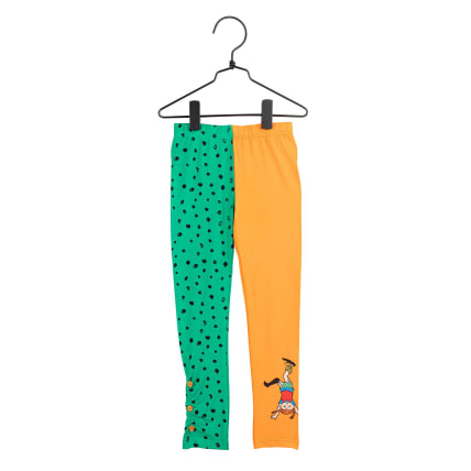 Pippi Longstocking Speckle Leggings green