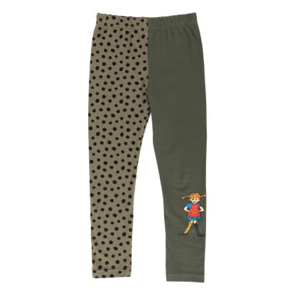 Pippi Longstocking Speckled Leggings moss