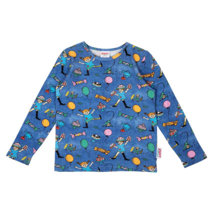 Peppi Pitkätossu Juhla-Peppi-paita denim