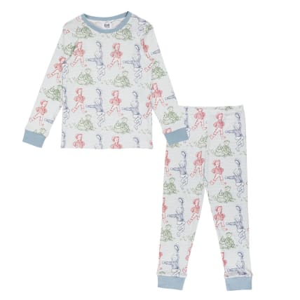 Vaahteramäen Eemeli Vekkuli-pyjama vaaleansininen