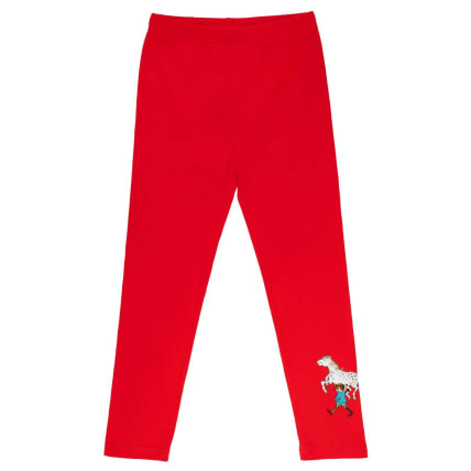 Peppi Pitkätossu Basic-leggingsit punainen