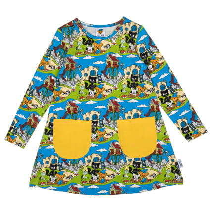 Bamse Kotikylä-mekko sininen