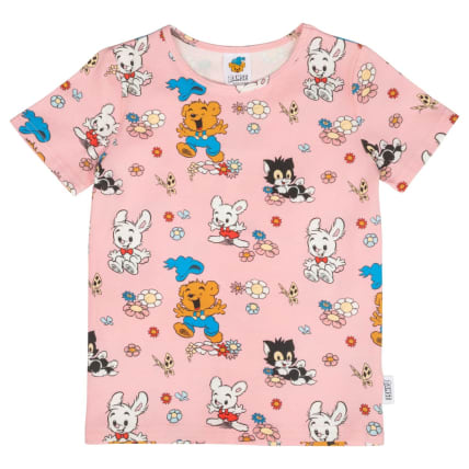 Bamse Nalle ja kukat -t-paita roosa