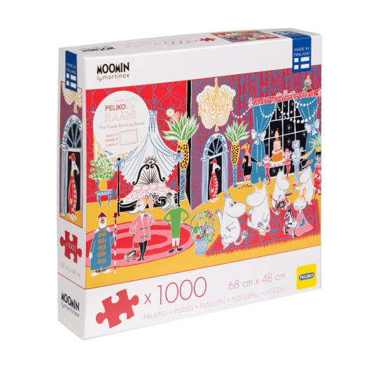 NYE done right. Moomins on the Riviera, 1000pcs, Flame Tree Publishing NYE done right. Moomins on the Riviera, 1000pcs, Flame Tree Publishing
