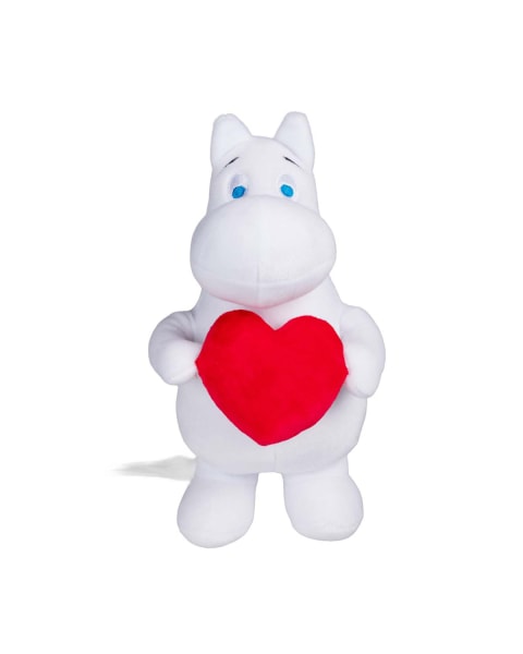 Moomin Moomintroll 23 cm Plush with Heart