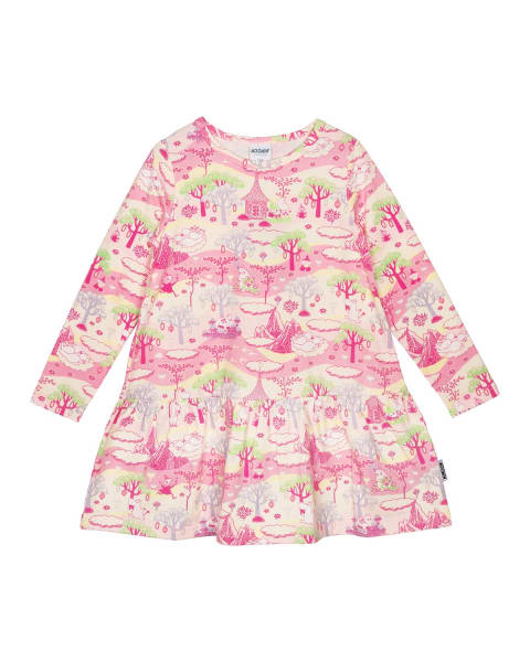 Moomin Cloud Castle Dress Pink