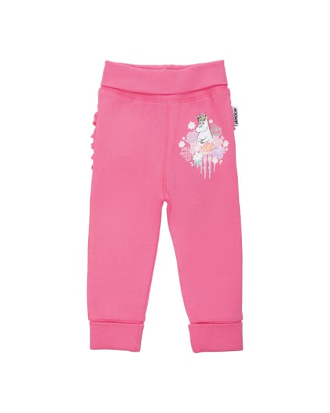 Moomin Flower Wreath Pants Baby Magenta