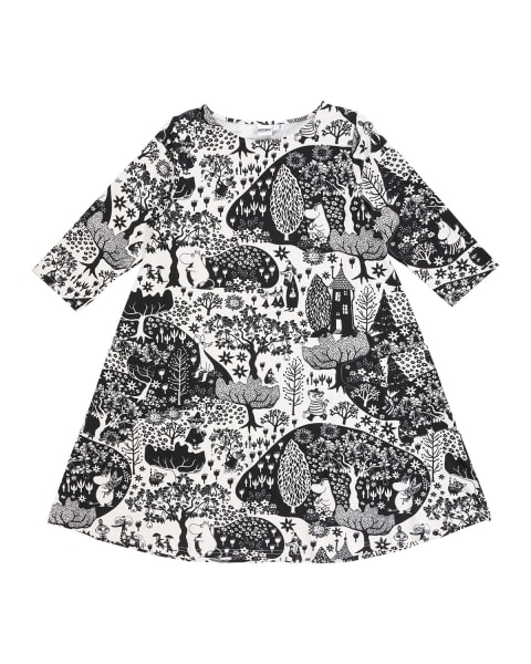 Moomin Jenni Dress Park Black/white