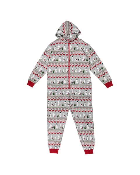 Moomin Misa Overall Winter Heart Grey melange
