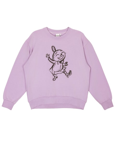Moomin Manna Sweatshirt Laughing My Lilac