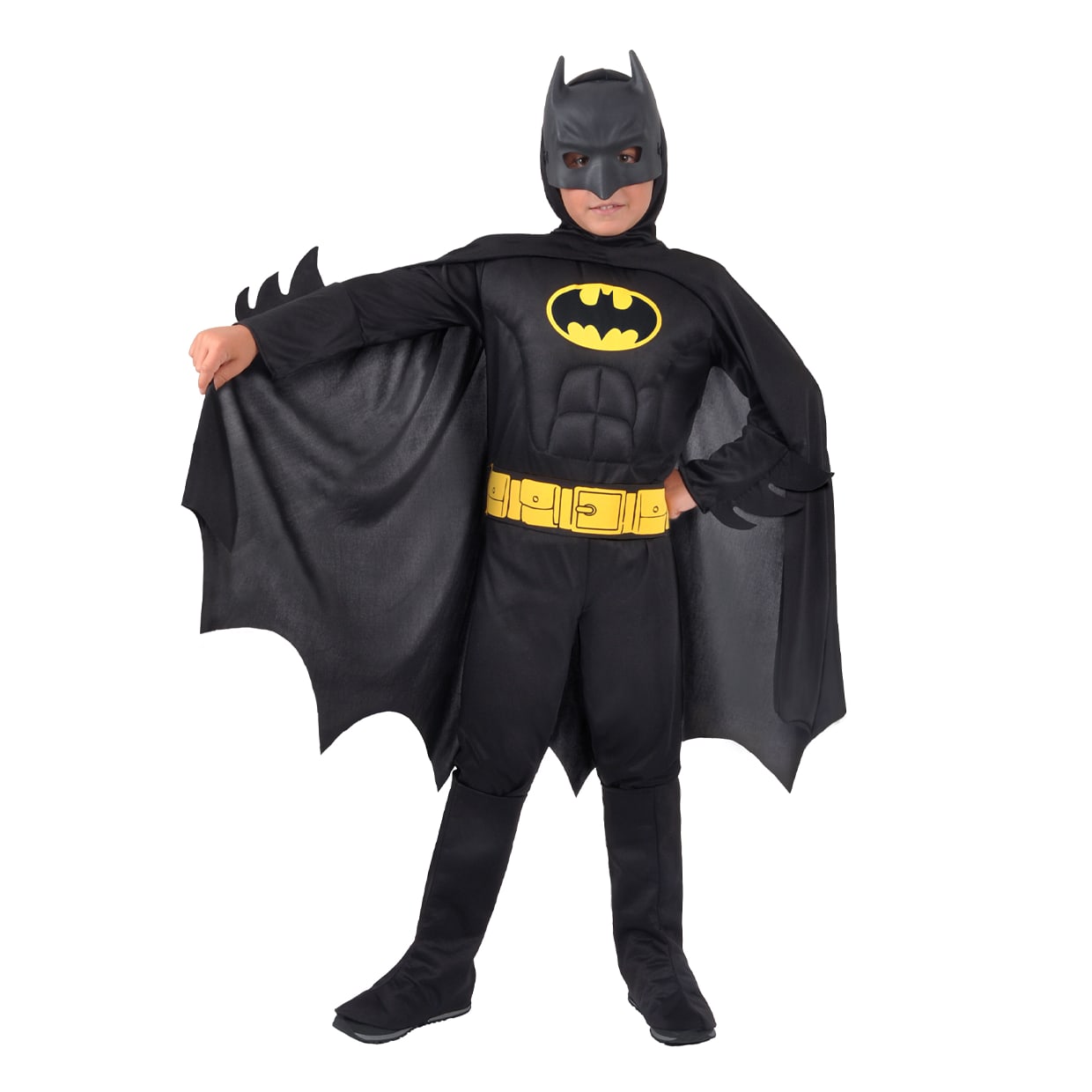 Déguisement Enfant Batman Black Line Deluxe T:S (3-4 Ans/128 Cm)