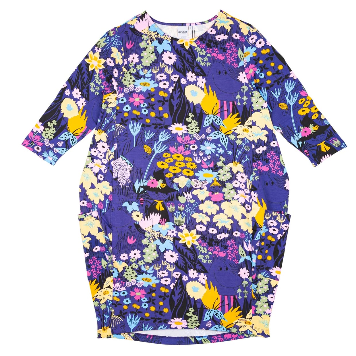 Moomin Iida Dress Buttercup Dark Blue Martinex - Main Image