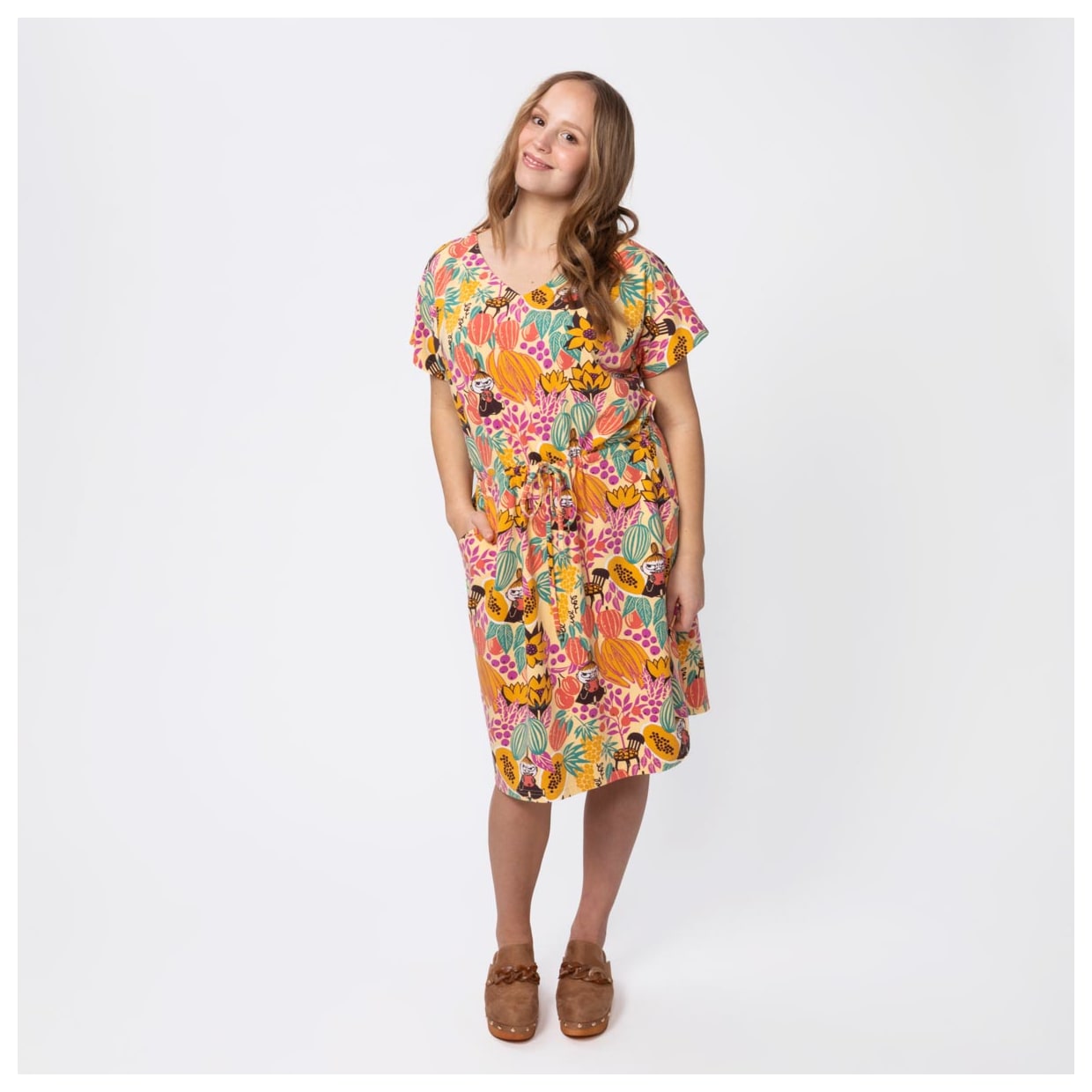 moomin dress ladies Moomin Tea Dress Papaya Yellow