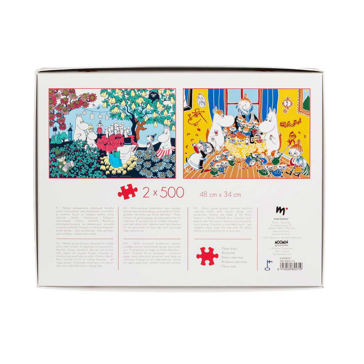 Moomin Jigsaw Puzzle 2 x 500 Pieces | Martinex