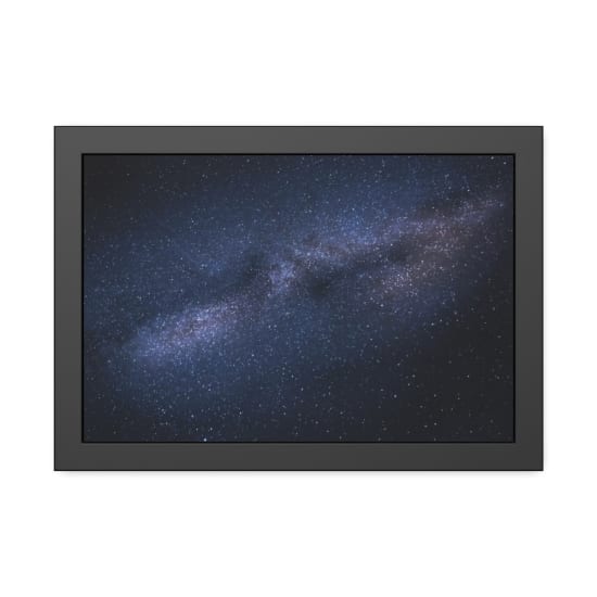 A breathtaking image capturing the Milky Way galaxy against a dark, starry night sky.