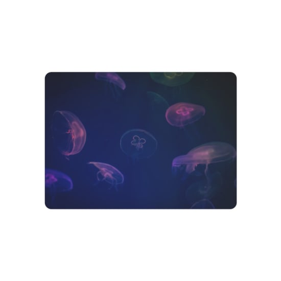 Mesmerizing jellyfish swimming gracefully in a vibrant underwater seascape.