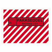 Pakkseddellomme 160x120mm C6 Zebra