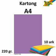 Kartong A4 220g lilla