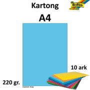 Kartong A4 220g himmelblå