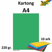 Kartong A4 220g smaragdgrønn