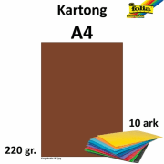 Kartong A4 220g sjokoladebrun