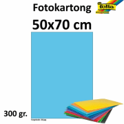 Fotokartong 50x70 300g him.blå 10pk