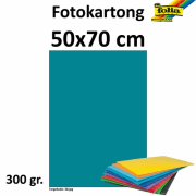 Fotokartong 50x70 300g turkis 10pk