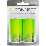 Batteri Q-Connect alkalisk LR20/D 1.5V