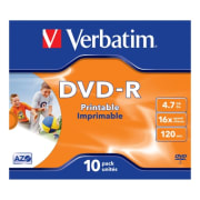 DVD-R Verbatim 4,7GB 16x printbar 10pk