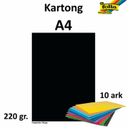 Kartong A4 220g sort